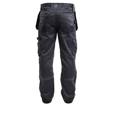 Apache Calgary Grey/Black 4-Way Stretch Holster Pocket Work Trousers W32/L31